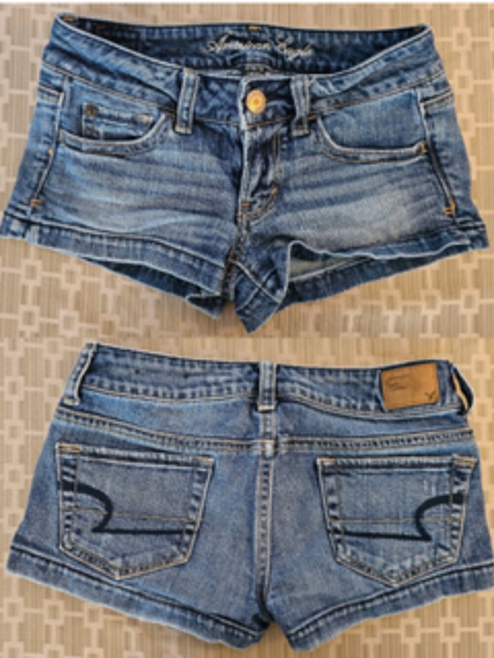 American Eagle High‑Rise Shortie Shorts – Size 00